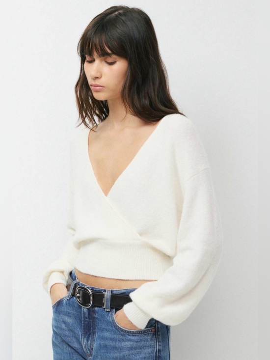 Wilfred Sweaters - Aritzia Wilfred SoftSpoke™ Dear Wrap Sweater